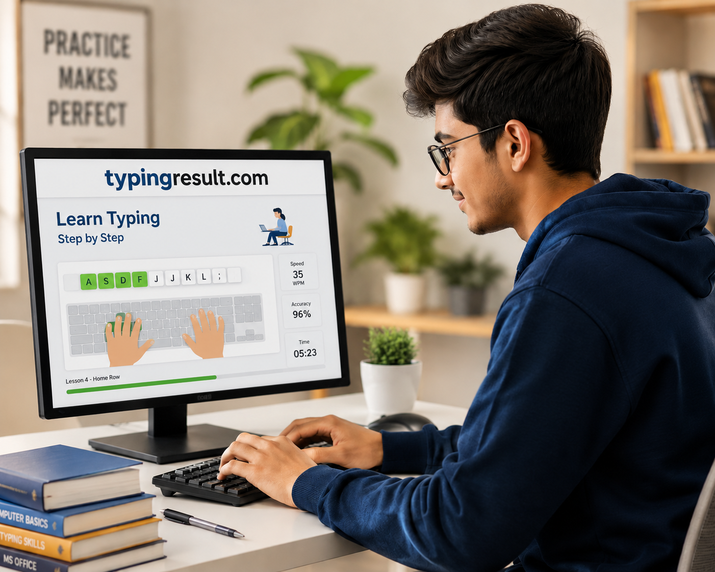 Typing Result online typing test preview